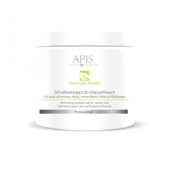 APIS Fresh Lime terApis sól do stóp potliwych z trawą cytrynową 650g
